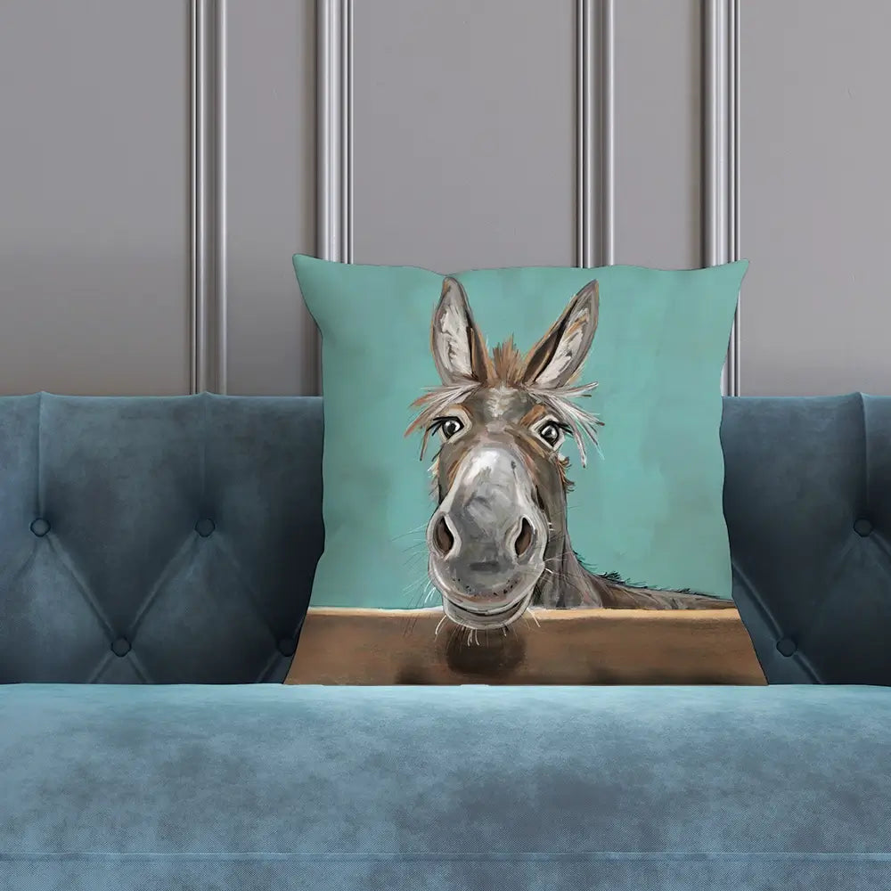 Happy Donkey Cushion Happy Donkey Cushion wall art product Independent