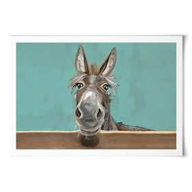 Happy Donkey Landscape Art Print Happy Donkey Landscape Art Print wall art product D Mosconi