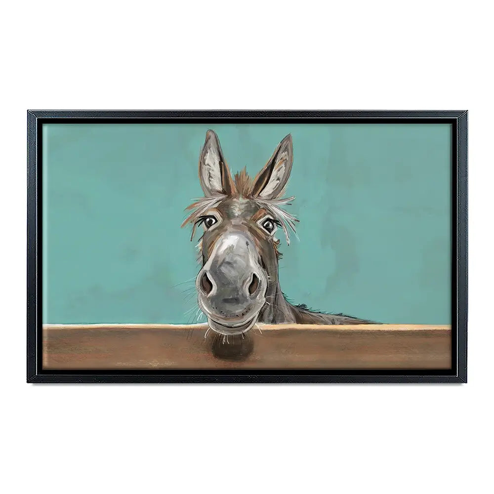 Happy Donkey Landscape Canvas Print Happy Donkey Landscape Canvas Print wall art product D Mosconi