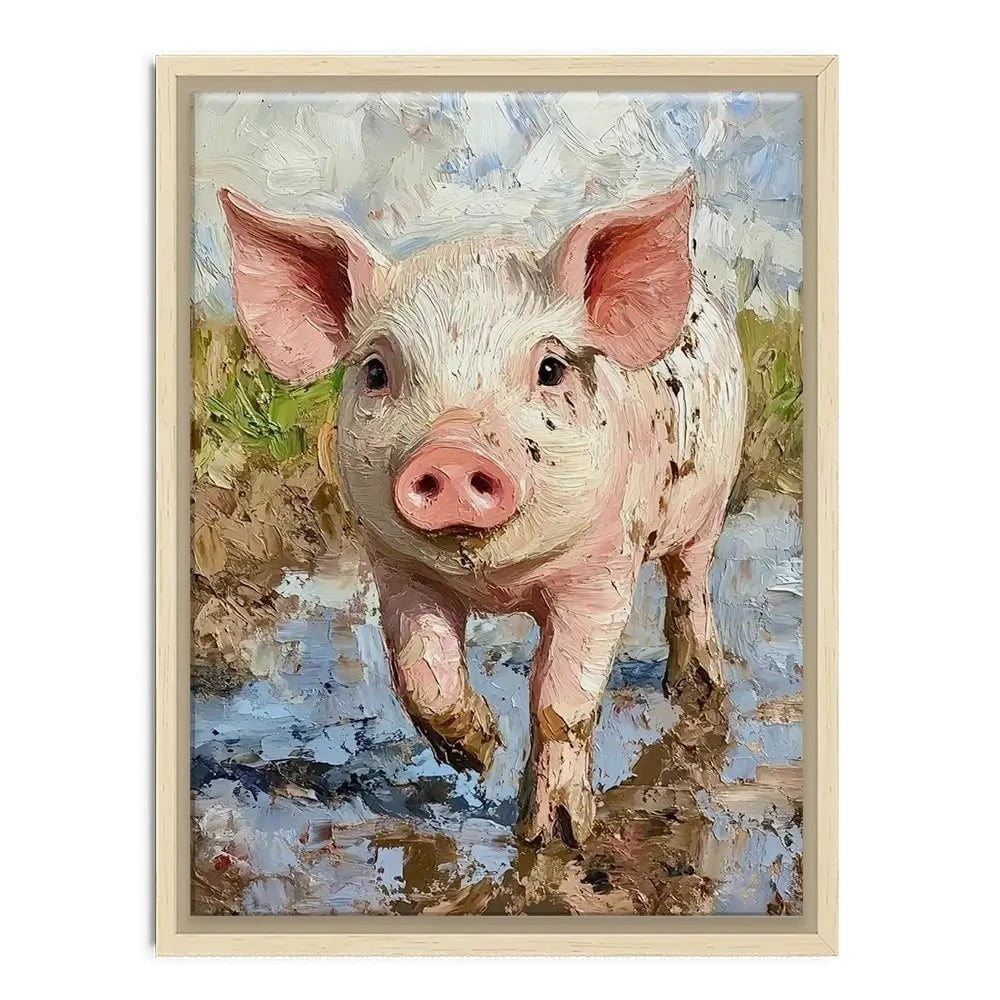 Happy Hog Canvas Print Happy Hog Canvas Print wall art product David Alexander Elder