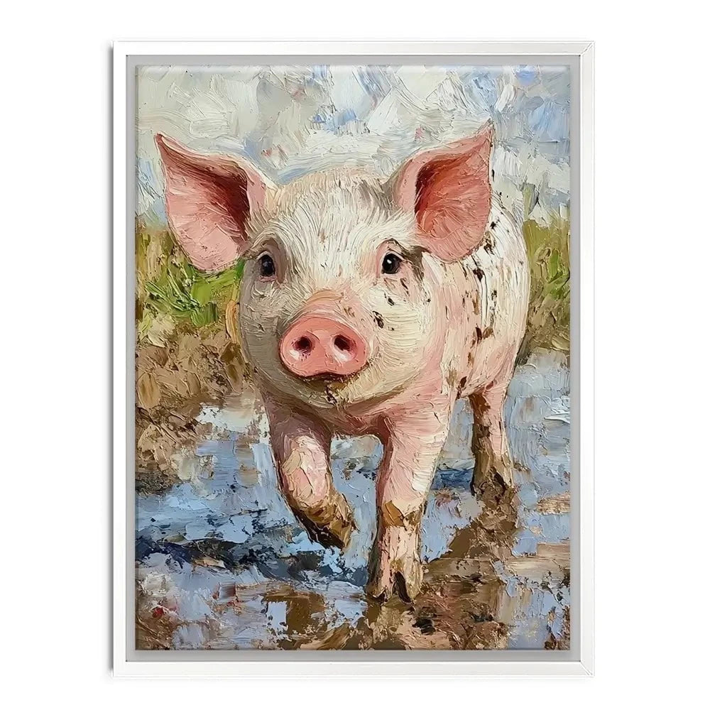 Happy Hog Canvas Print Happy Hog Canvas Print wall art product David Alexander Elder