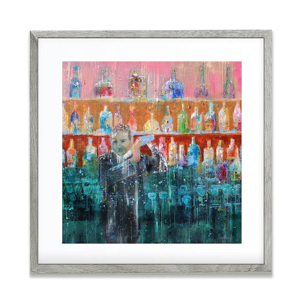 Happy Hour Framed Art Print Happy Hour Framed Art Print wall art product Studio Paint-Ing