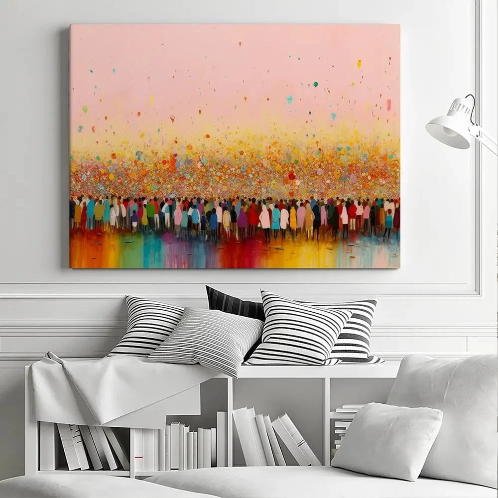 Happy Humans Canvas Print Happy Humans Canvas Print wall art product Treechild