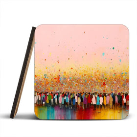 Happy Humans Coaster Set Happy Humans Coaster Set wall art product Art Print Shop