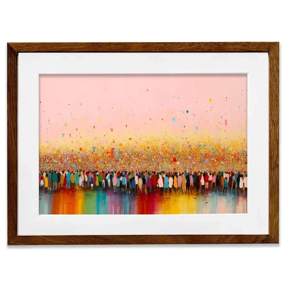 Happy Humans Framed Art Print Happy Humans Framed Art Print wall art product Treechild