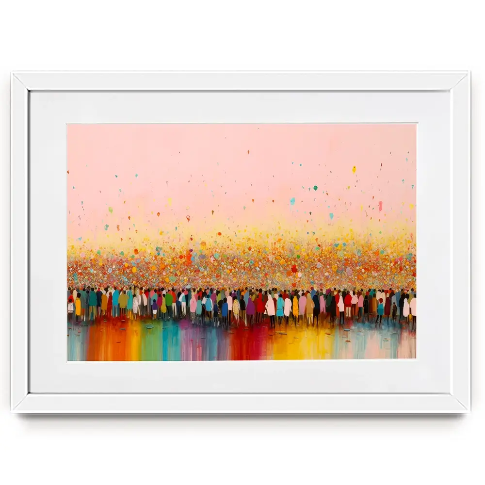 Happy Humans Framed Art Print Happy Humans Framed Art Print wall art product Treechild