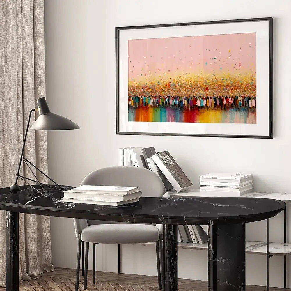 Happy Humans Framed Art Print Happy Humans Framed Art Print wall art product Treechild