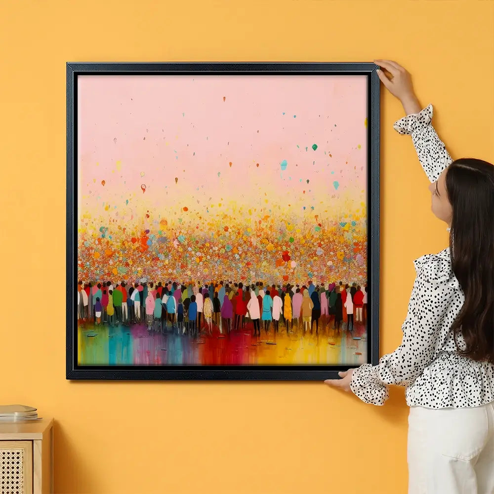 Happy Humans Oversized Canvas Print Happy Humans Oversized Canvas Print wall art product Treechild