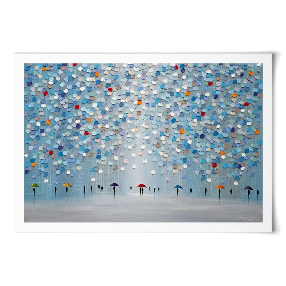 Happy Sunny Rain Art Print Happy Sunny Rain Art Print wall art product Ekaterina Ermilkina