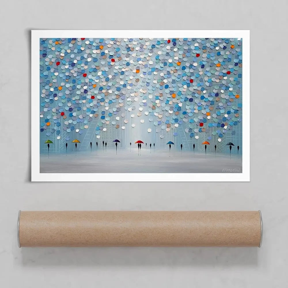 Happy Sunny Rain Art Print Happy Sunny Rain Art Print wall art product Ekaterina Ermilkina