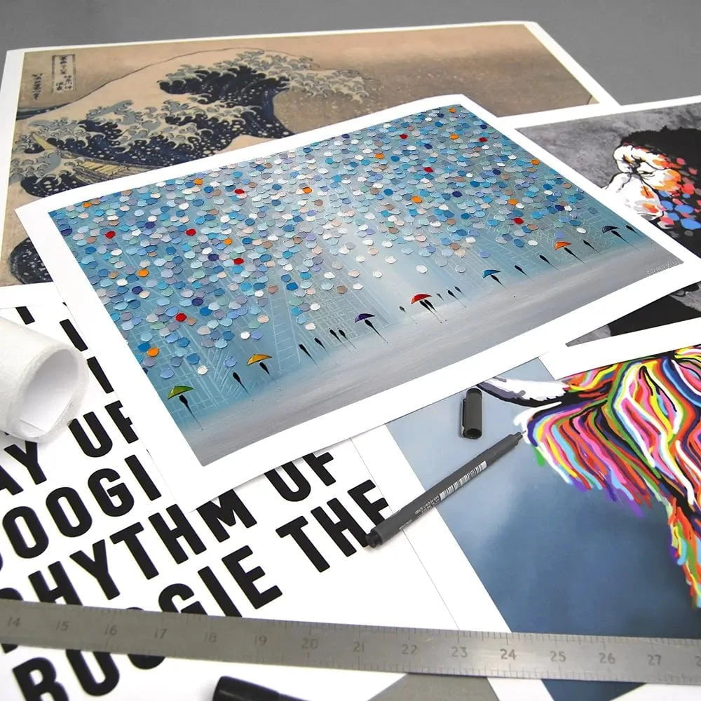 Happy Sunny Rain Art Print Happy Sunny Rain Art Print wall art product Ekaterina Ermilkina