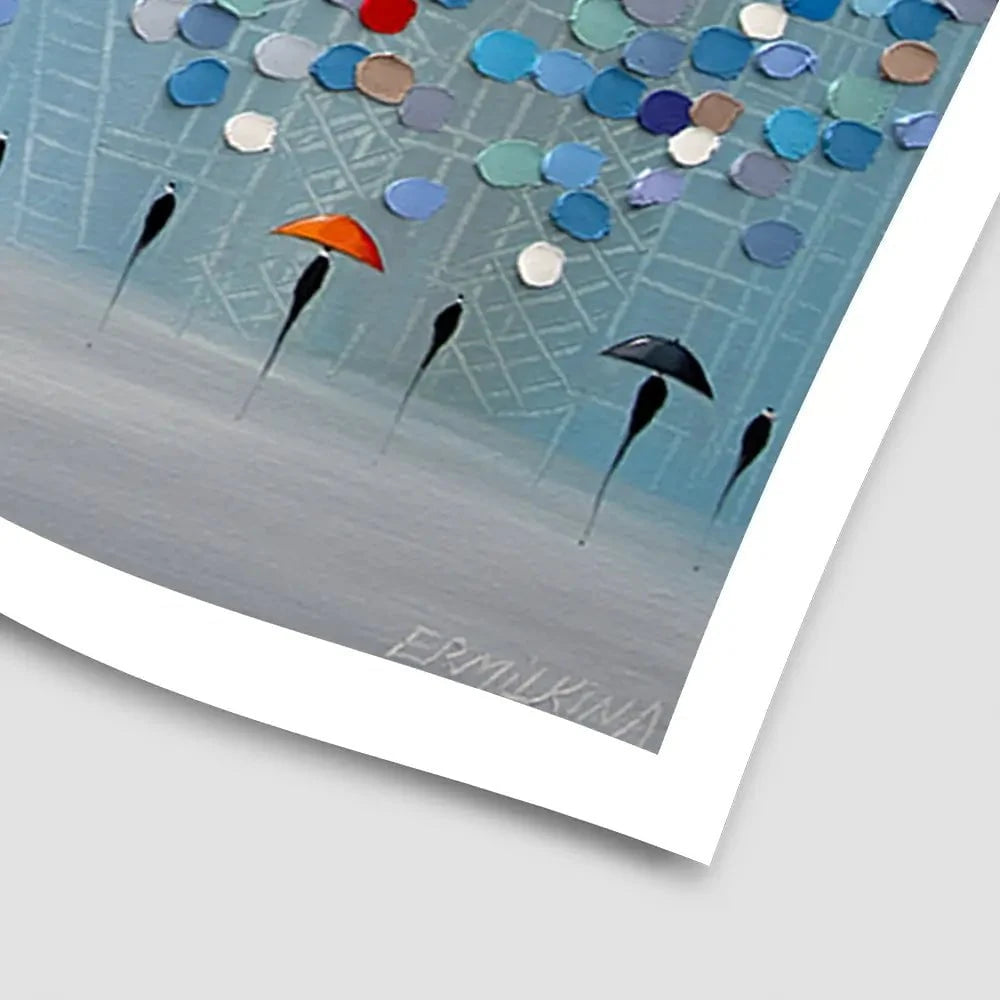 Happy Sunny Rain Art Print Happy Sunny Rain Art Print wall art product Ekaterina Ermilkina