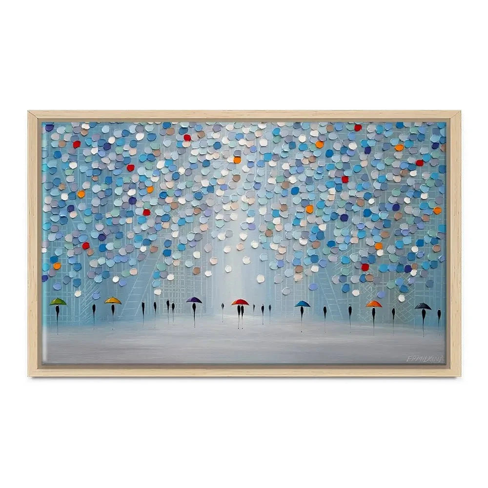 Happy Sunny Rain Canvas Print Happy Sunny Rain Canvas Print wall art product Ekaterina Ermilkina