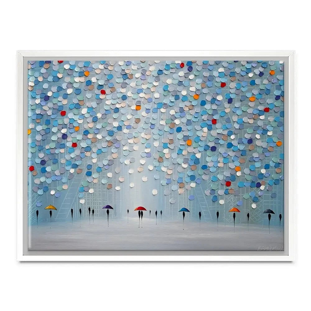 Happy Sunny Rain Canvas Print Happy Sunny Rain Canvas Print wall art product Ekaterina Ermilkina