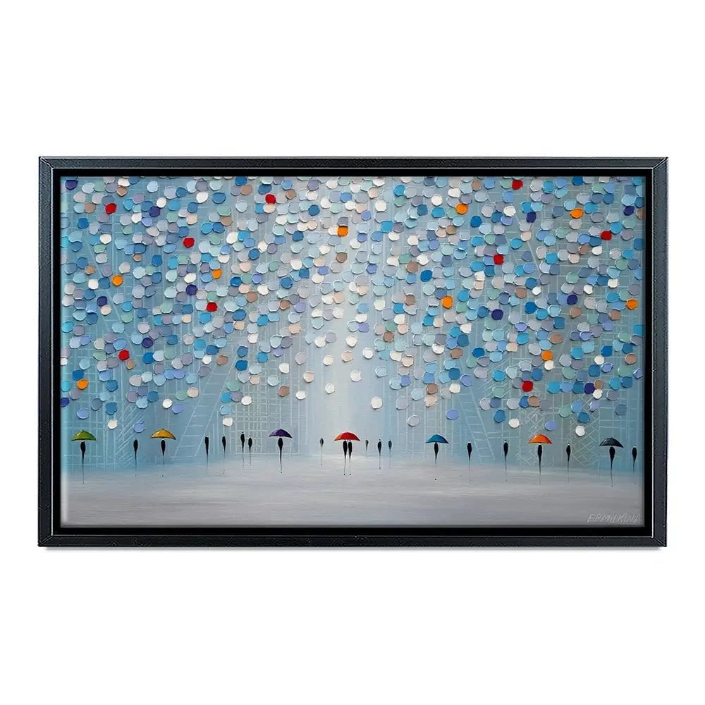Happy Sunny Rain Canvas Print Happy Sunny Rain Canvas Print wall art product Ekaterina Ermilkina