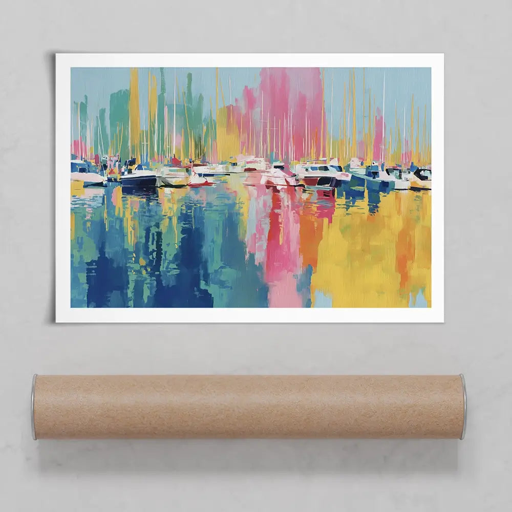 Harbour At Rest Art Print Harbour At Rest Art Print wall art product Chromatic Storm Studio