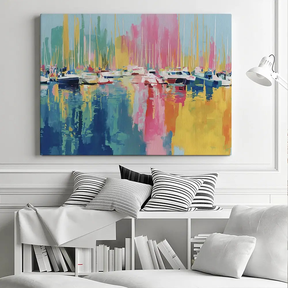 Harbour At Rest Canvas Print Harbour At Rest Canvas Print wall art product Chromatic Storm Studio