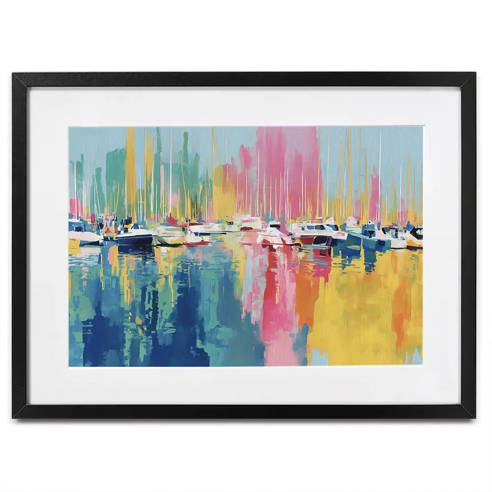 Harbour At Rest Framed Art Print Harbour At Rest Framed Art Print wall art product Chromatic Storm Studio