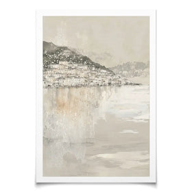 Harbour Boats At Dawn Art Print Harbour Boats At Dawn Art Print wall art product Chromatic Storm Studio