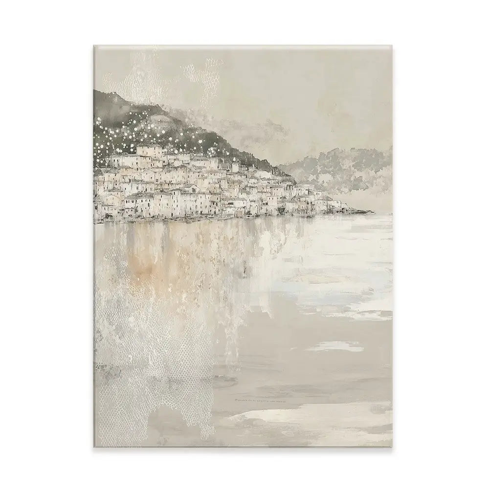 Harbour Boats At Dawn Canvas Print Harbour Boats At Dawn Canvas Print wall art product Chromatic Storm Studio
