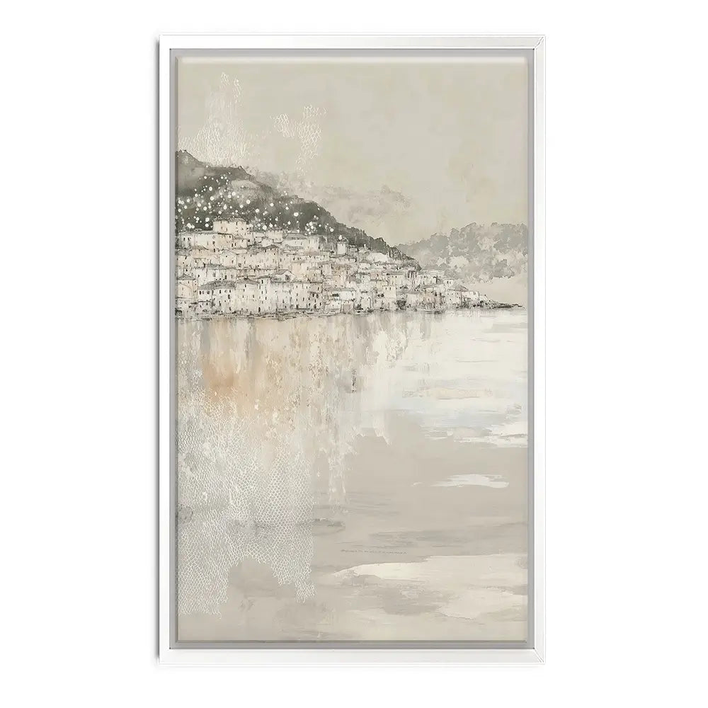 Harbour Boats At Dawn Canvas Print Harbour Boats At Dawn Canvas Print wall art product Chromatic Storm Studio