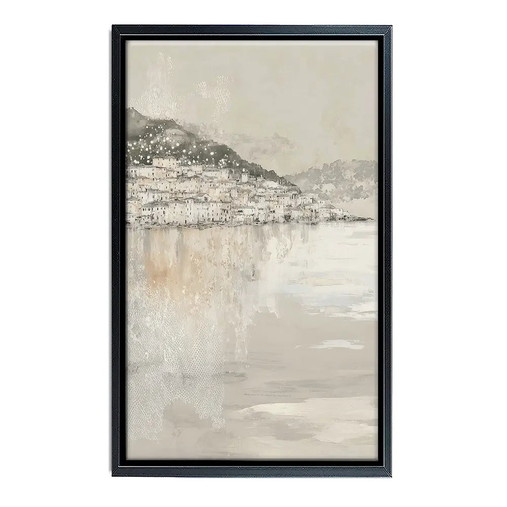 Harbour Boats At Dawn Canvas Print Harbour Boats At Dawn Canvas Print wall art product Chromatic Storm Studio