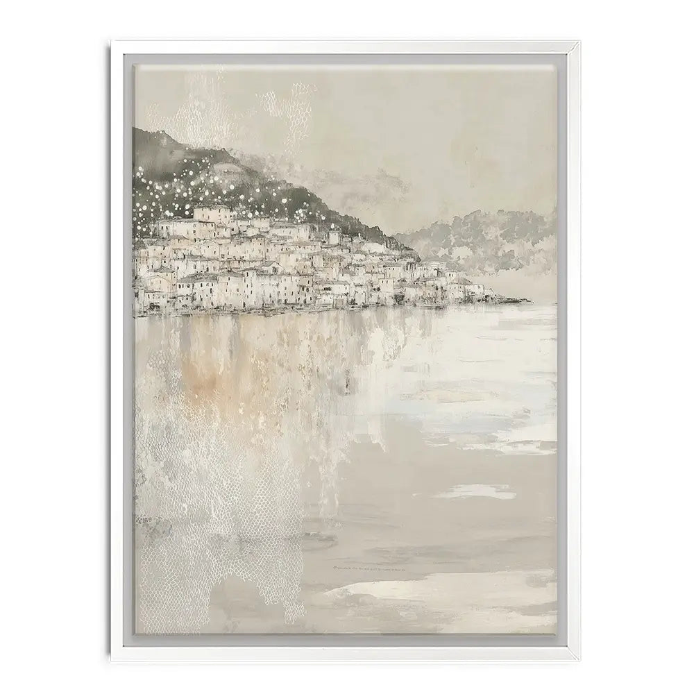 Harbour Boats At Dawn Canvas Print Harbour Boats At Dawn Canvas Print wall art product Chromatic Storm Studio