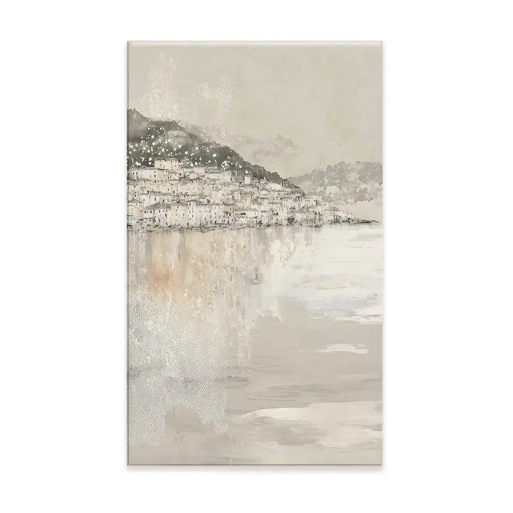 Harbour Boats At Dawn Canvas Print Harbour Boats At Dawn Canvas Print wall art product Chromatic Storm Studio