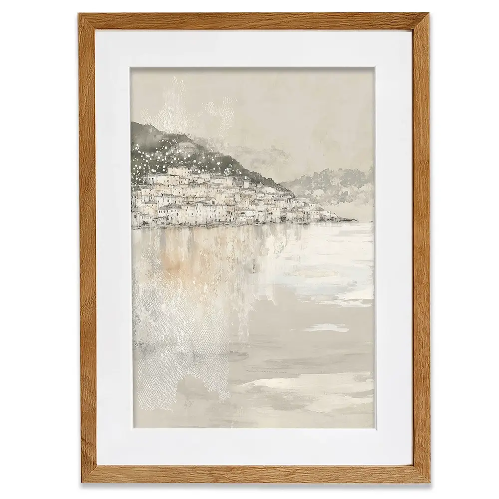 Harbour Boats At Dawn Framed Art Print Harbour Boats At Dawn Framed Art Print wall art product Chromatic Storm Studio