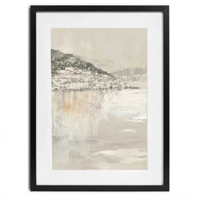 Harbour Boats At Dawn Framed Art Print Harbour Boats At Dawn Framed Art Print wall art product Chromatic Storm Studio