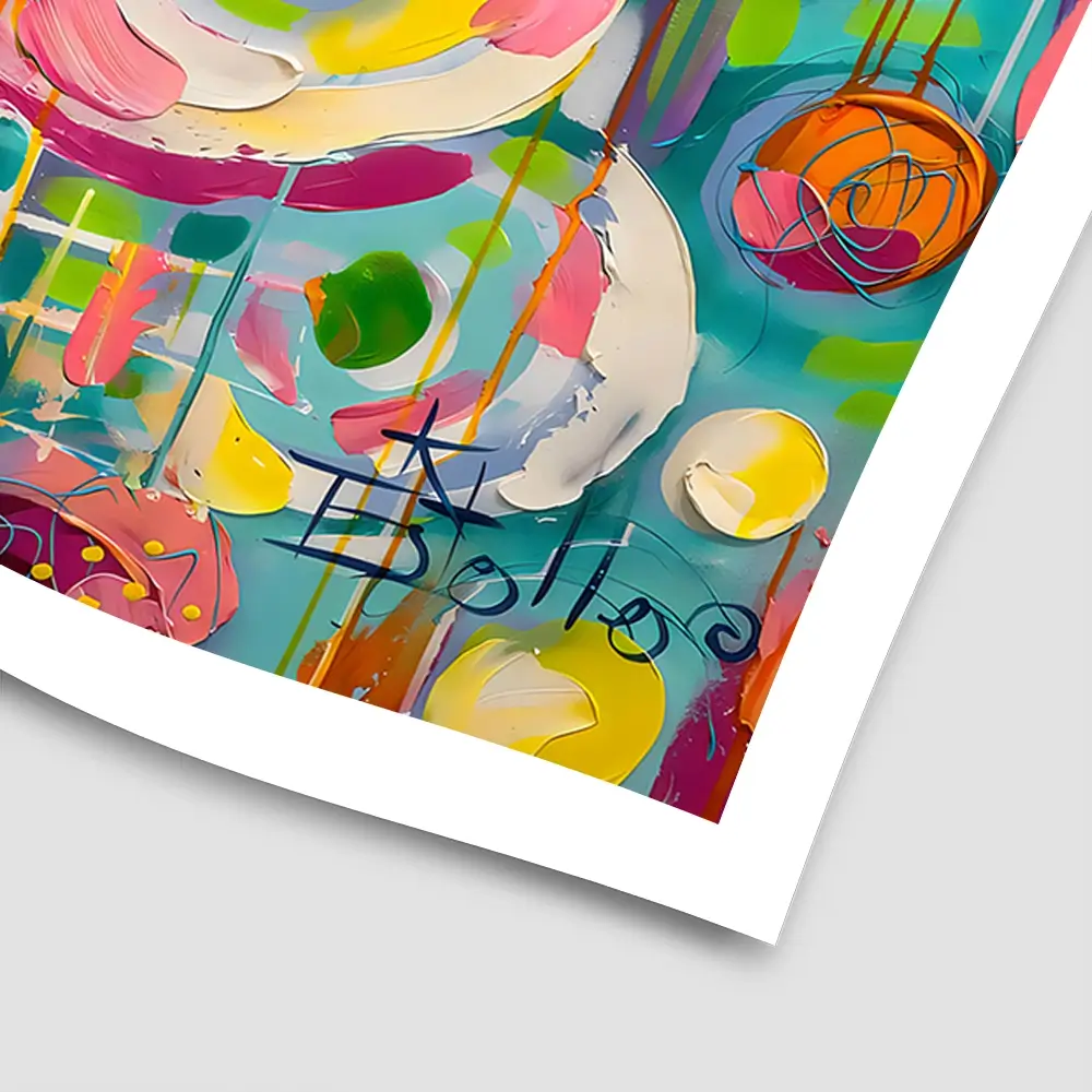 Hard Candy Square Art Print Hard Candy Square Art Print wall art product Estelle Grengs - Independent