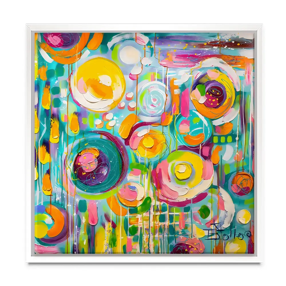 Hard Candy Square Canvas Print Hard Candy Square Canvas Print wall art product Estelle Grengs - Independent