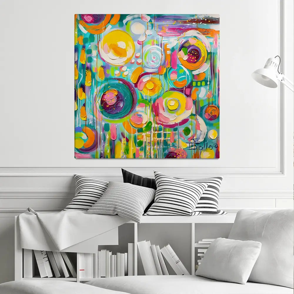 Hard Candy Square Canvas Print Hard Candy Square Canvas Print wall art product Estelle Grengs - Independent