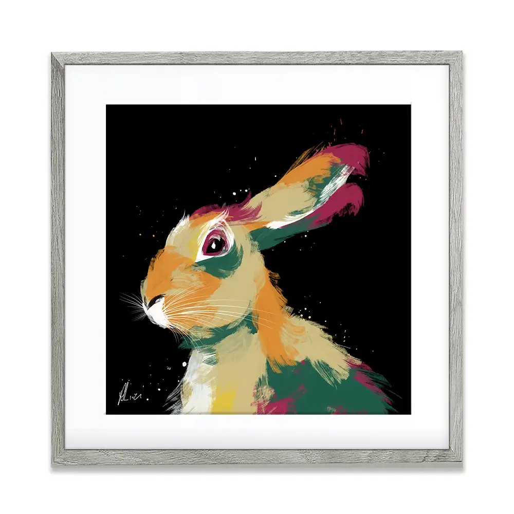 Hare 2 Framed Art Print Hare 2 Framed Art Print wall art product Aimee Linzi