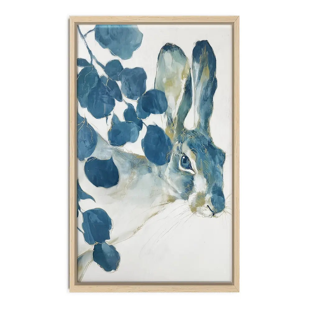 Hare Among Eucalptus Canvas Print Hare Among Eucalptus Canvas Print wall art product Chromatic Storm Studio