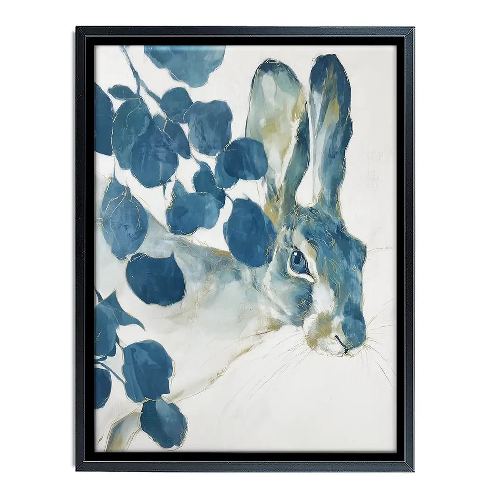 Hare Among Eucalptus Canvas Print Hare Among Eucalptus Canvas Print wall art product Chromatic Storm Studio