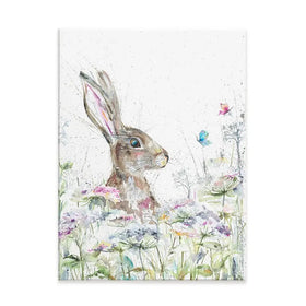 Hare Amongst Flowers Canvas Print Hare Amongst Flowers Canvas Print wall art product Nicola Jane Rowles