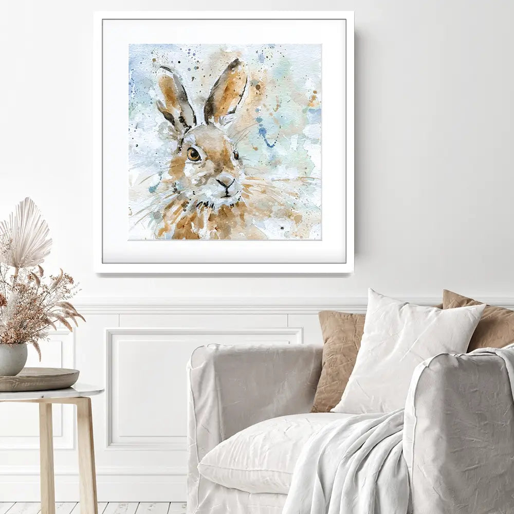 Hare Framed Art Print Hare Framed Art Print wall art product Carol Robinson