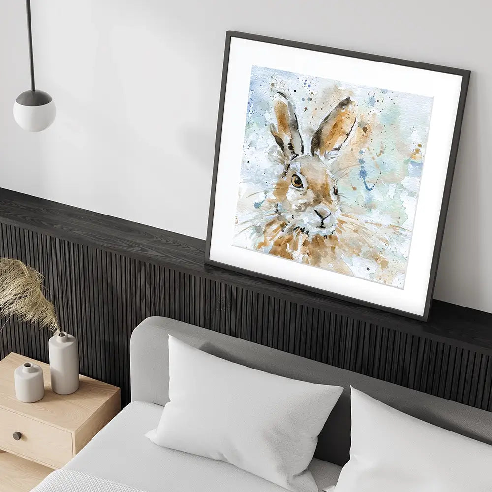 Hare Framed Art Print Hare Framed Art Print wall art product Carol Robinson