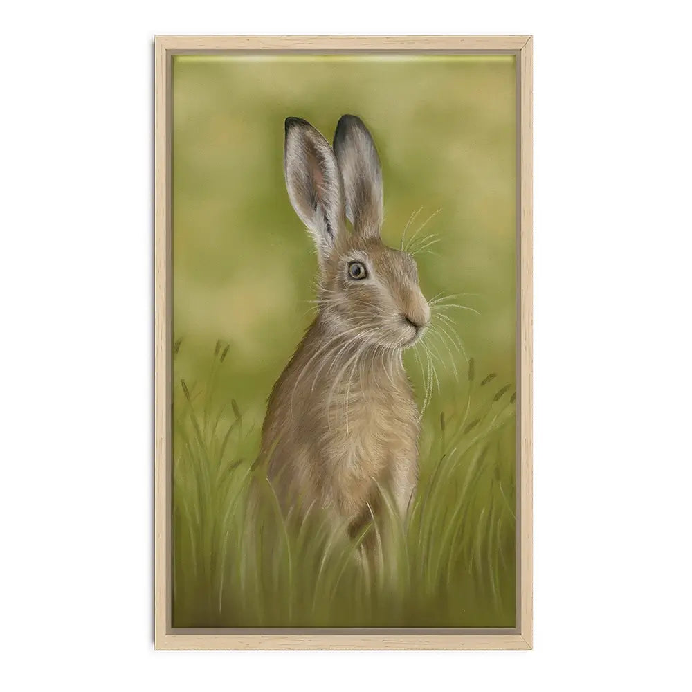 Hare In The Grass Canvas Print Hare In The Grass Canvas Print wall art product Georgie Turner