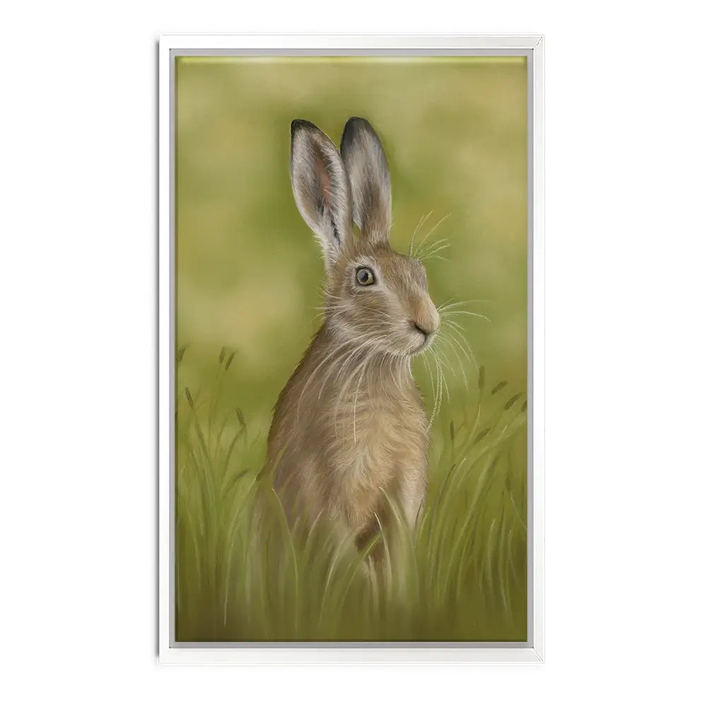 Hare In The Grass Canvas Print Hare In The Grass Canvas Print wall art product Georgie Turner