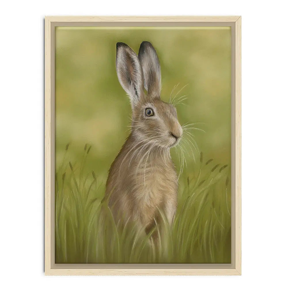 Hare In The Grass Canvas Print Hare In The Grass Canvas Print wall art product Georgie Turner