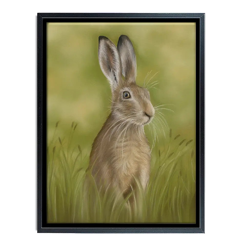 Hare In The Grass Canvas Print Hare In The Grass Canvas Print wall art product Georgie Turner