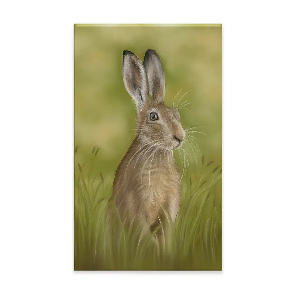Hare In The Grass Canvas Print Hare In The Grass Canvas Print wall art product Georgie Turner