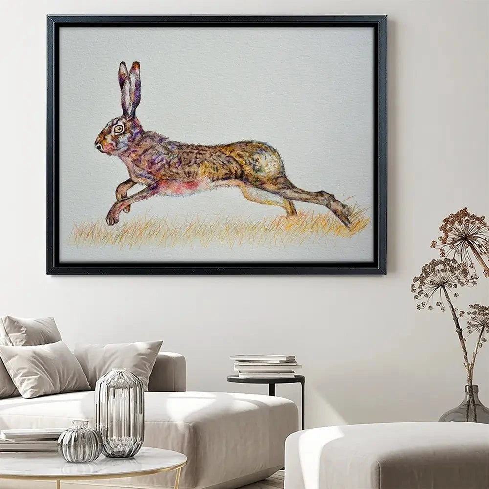 Hare On The Run Canvas Print Hare On The Run Canvas Print wall art product Martin Charles Hatch / Shutterstock
