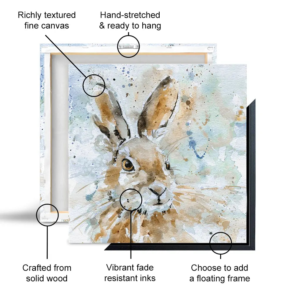 Hare Oversized Canvas Print Hare Oversized Canvas Print wall art product Carol Robinson