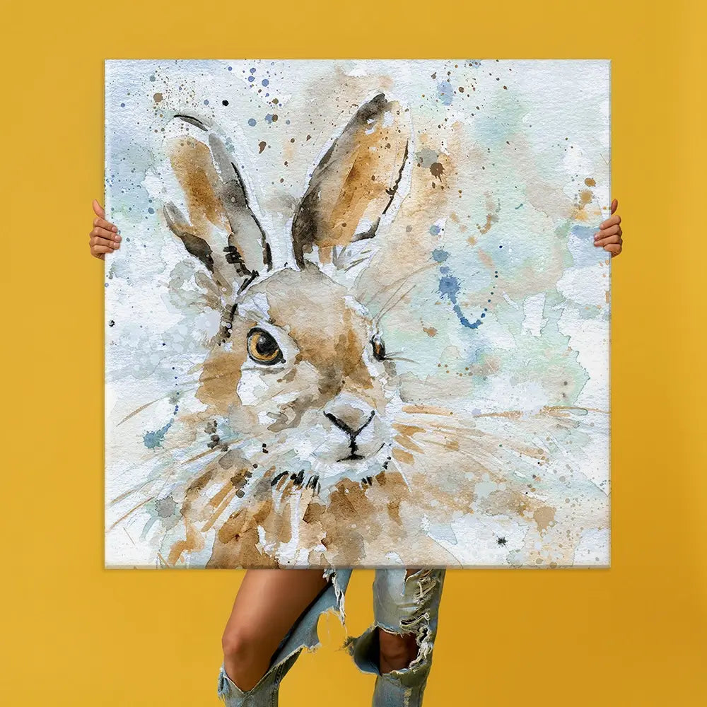 Hare Oversized Canvas Print Hare Oversized Canvas Print wall art product Carol Robinson
