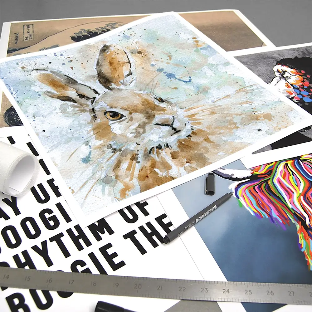Hare Square Art Print Hare Square Art Print wall art product Carol Robinson