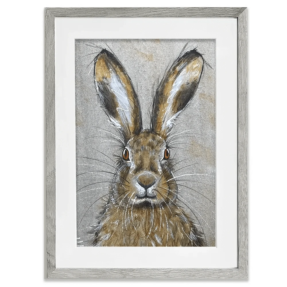 Harriet The Hare Framed Art Print Harriet The Hare Framed Art Print wall art product Jane Brookshaw