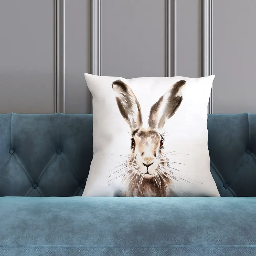 Harry The Hare Cushion Harry The Hare Cushion wall art product Art Print Shop